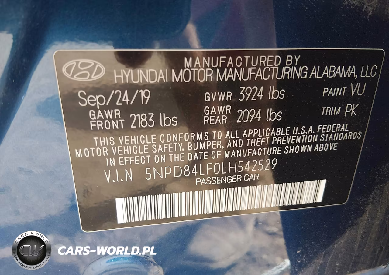 2020 Hyundai Elantra Sel VIN:5NPD84LF0LH542529 - 9