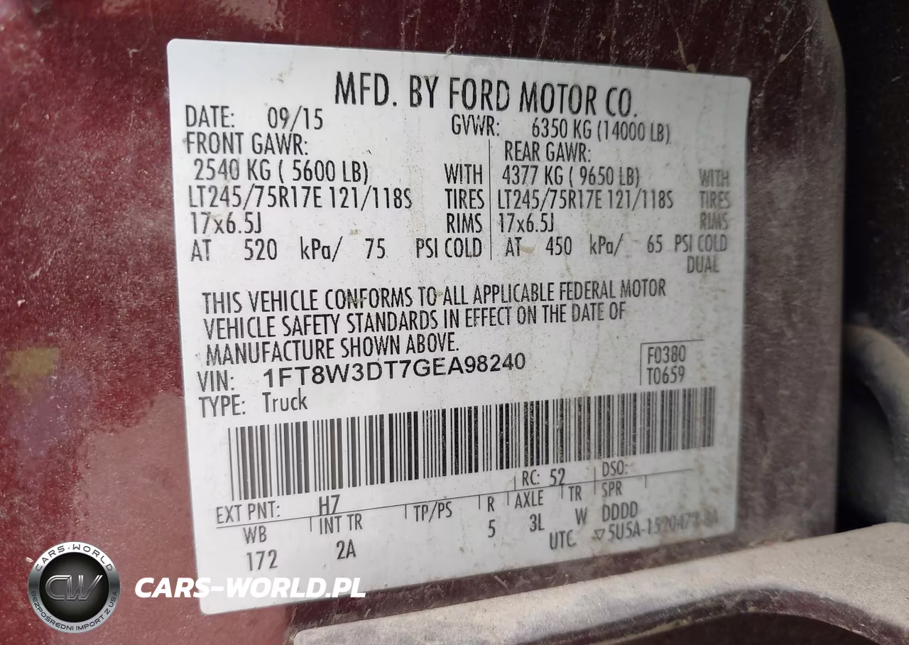 2016 Ford F-350 Xlt VIN:1FT8W3DT7GEA98240 - 8