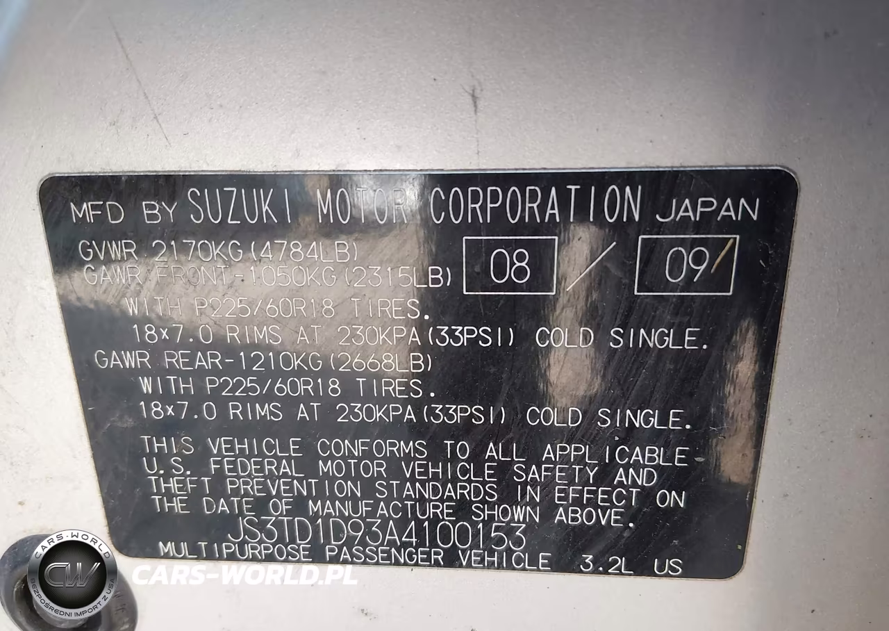 2010 Suzuki Grand Vitara Limited V6 VIN:JS3TD1D93A4100153 - 9