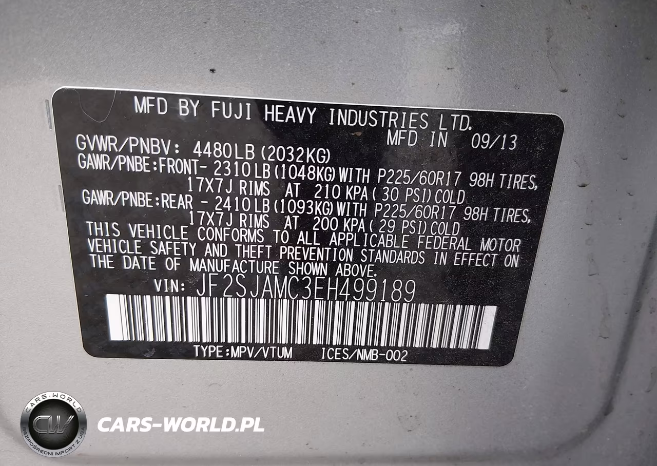 2014 Subaru Forester 2.5I Touring VIN:JF2SJAMC3EH499189 - 9