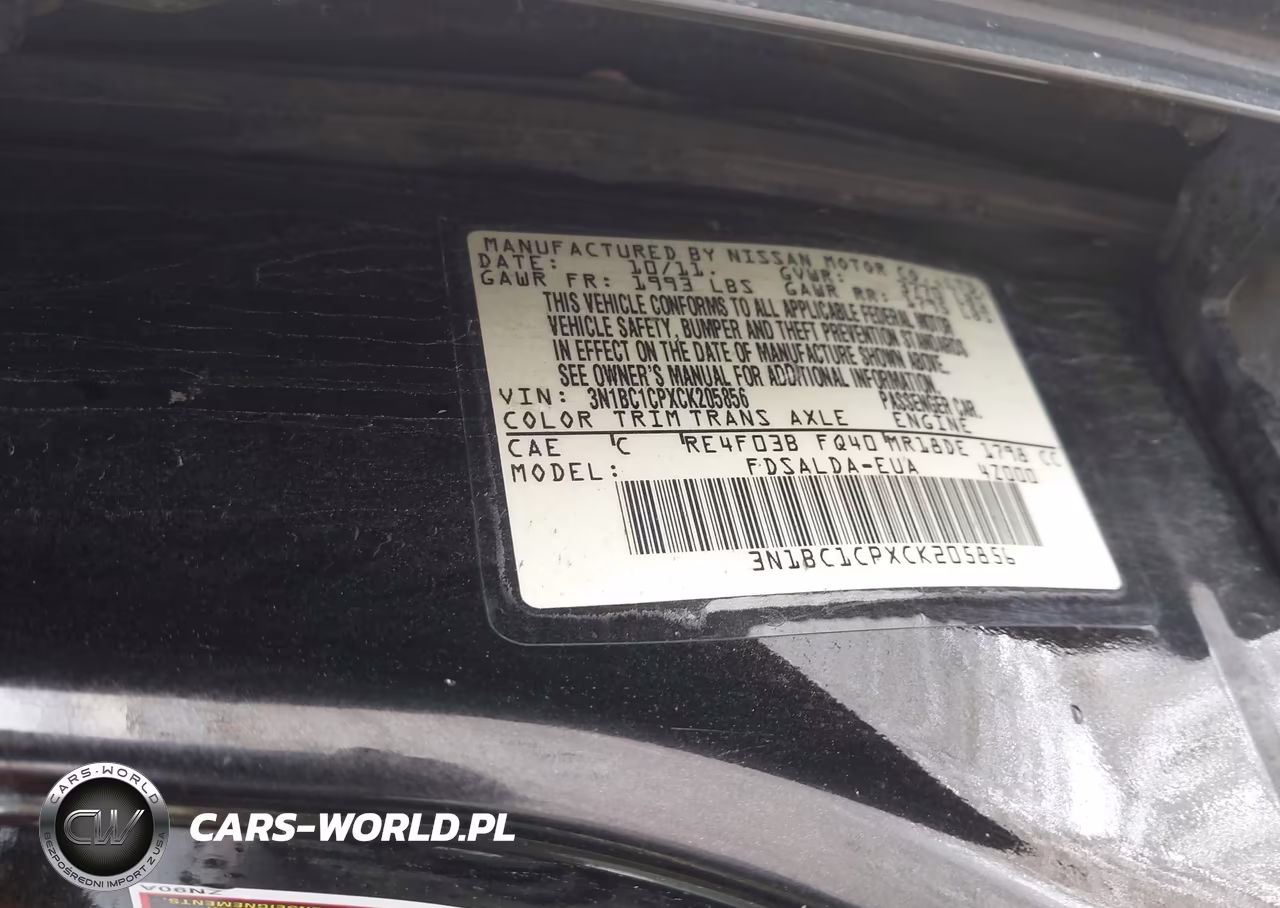 2012 Nissan Versa 1.8 S VIN:3N1BC1CPXCK205856 - 9