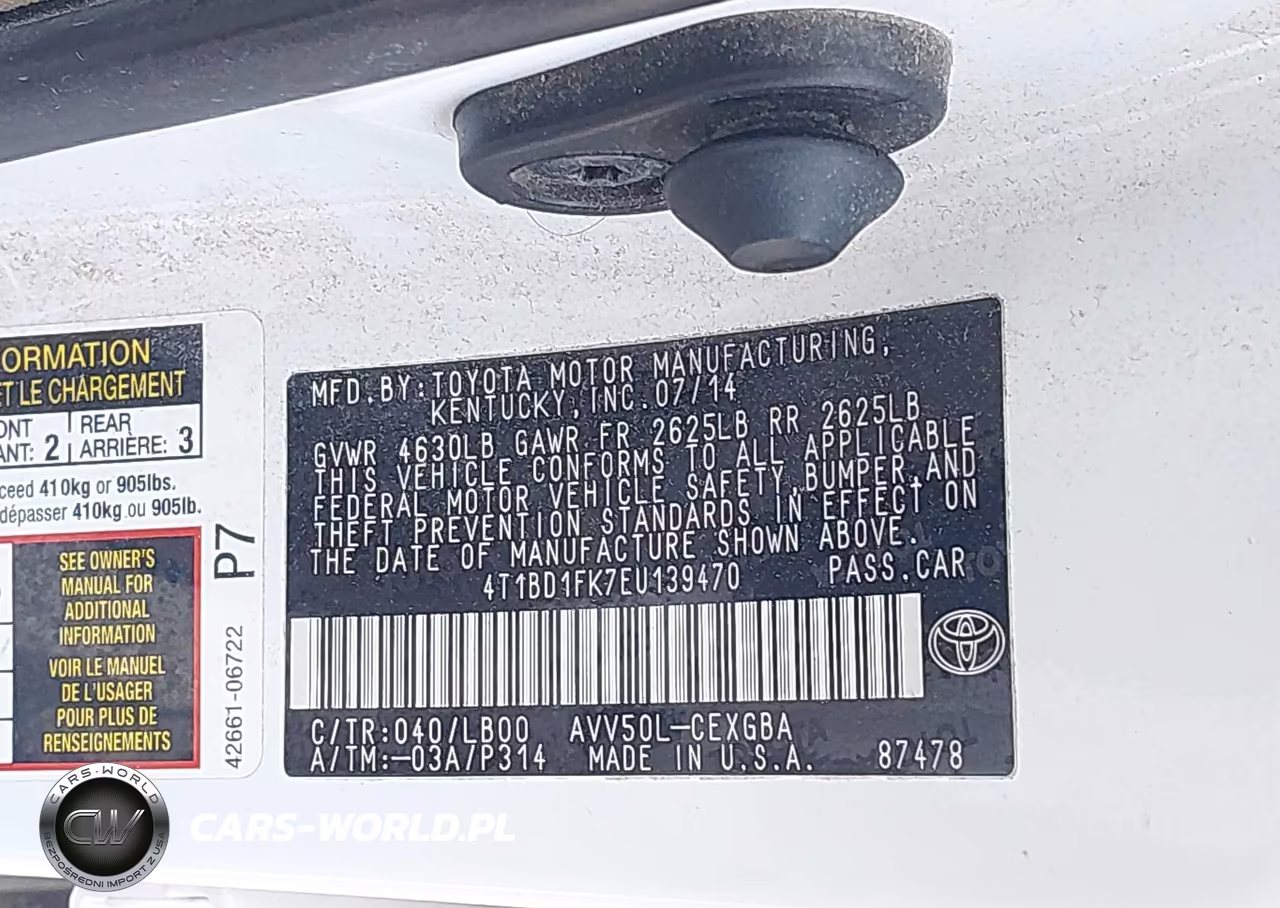 2014 Toyota Camry Hybrid Xle VIN:4T1BD1FK7EU139470 - 9