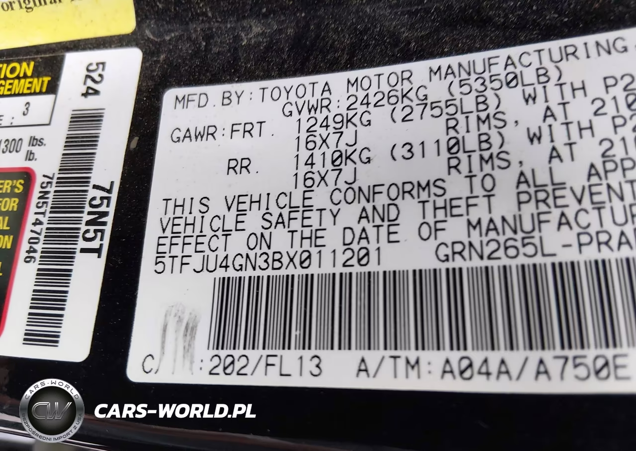 2011 Toyota Tacoma Prerunner V6 VIN:5TFJU4GN3BX011201 - 9