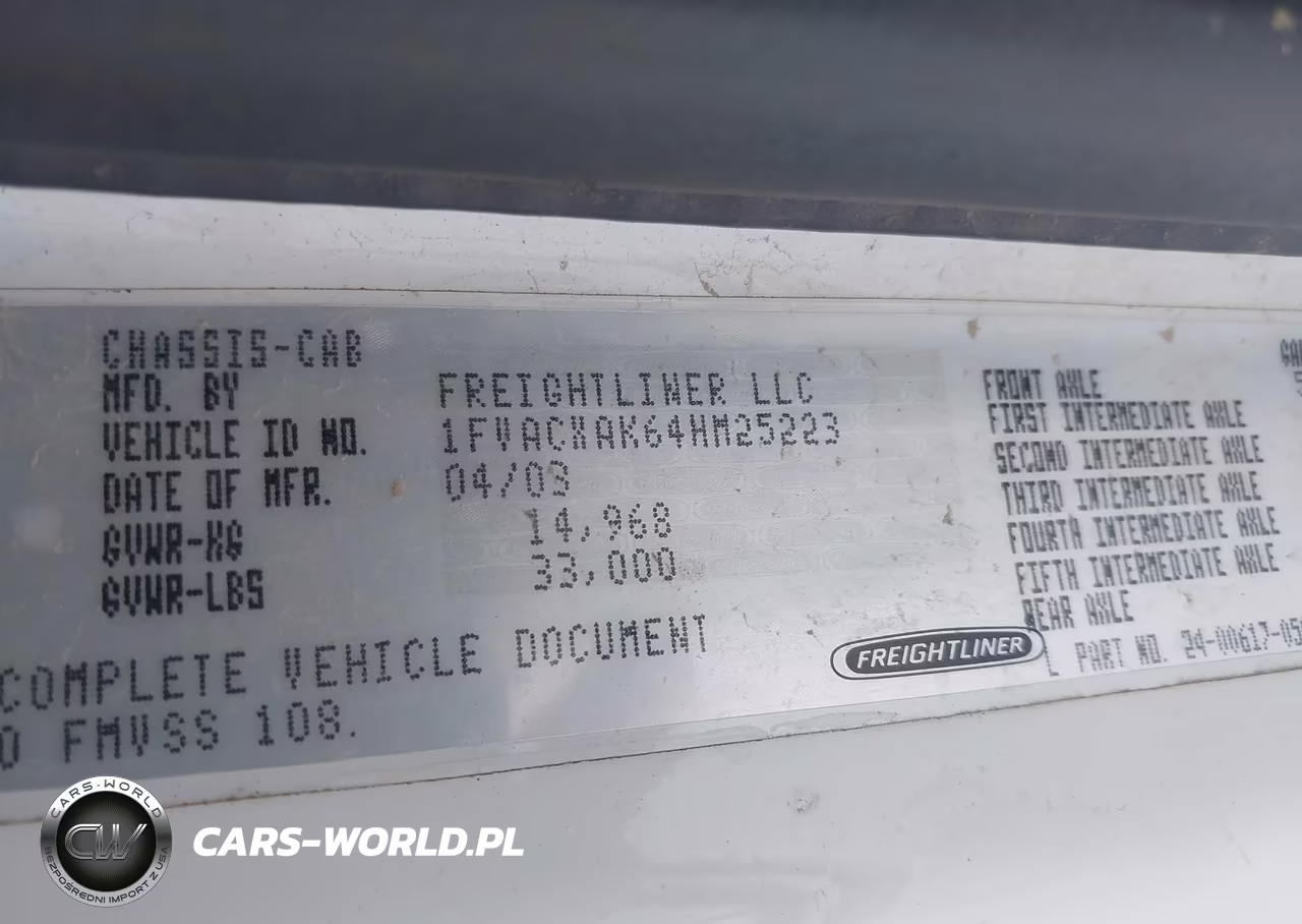 2004 Freightliner M2 106 Medium Duty VIN:1FVACXAK64HM25223 - 8