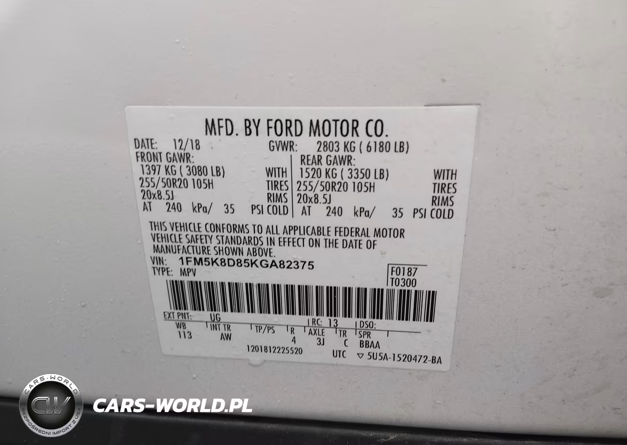 2019 Ford Explorer Xlt VIN:1FM5K8D85KGA82375 - 9