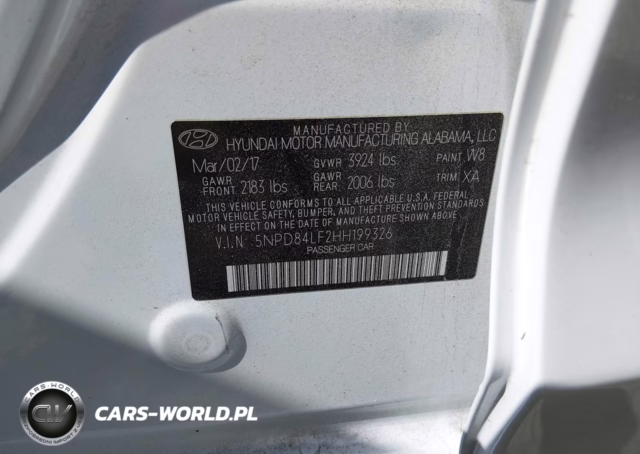 2017 Hyundai Elantra Se VIN:5NPD84LF2HH199326 - 9