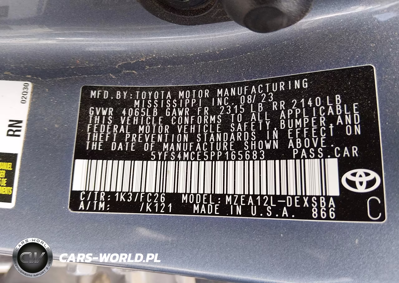 2023 Toyota Corolla Se VIN:5YFS4MCE5PP165683 - 9