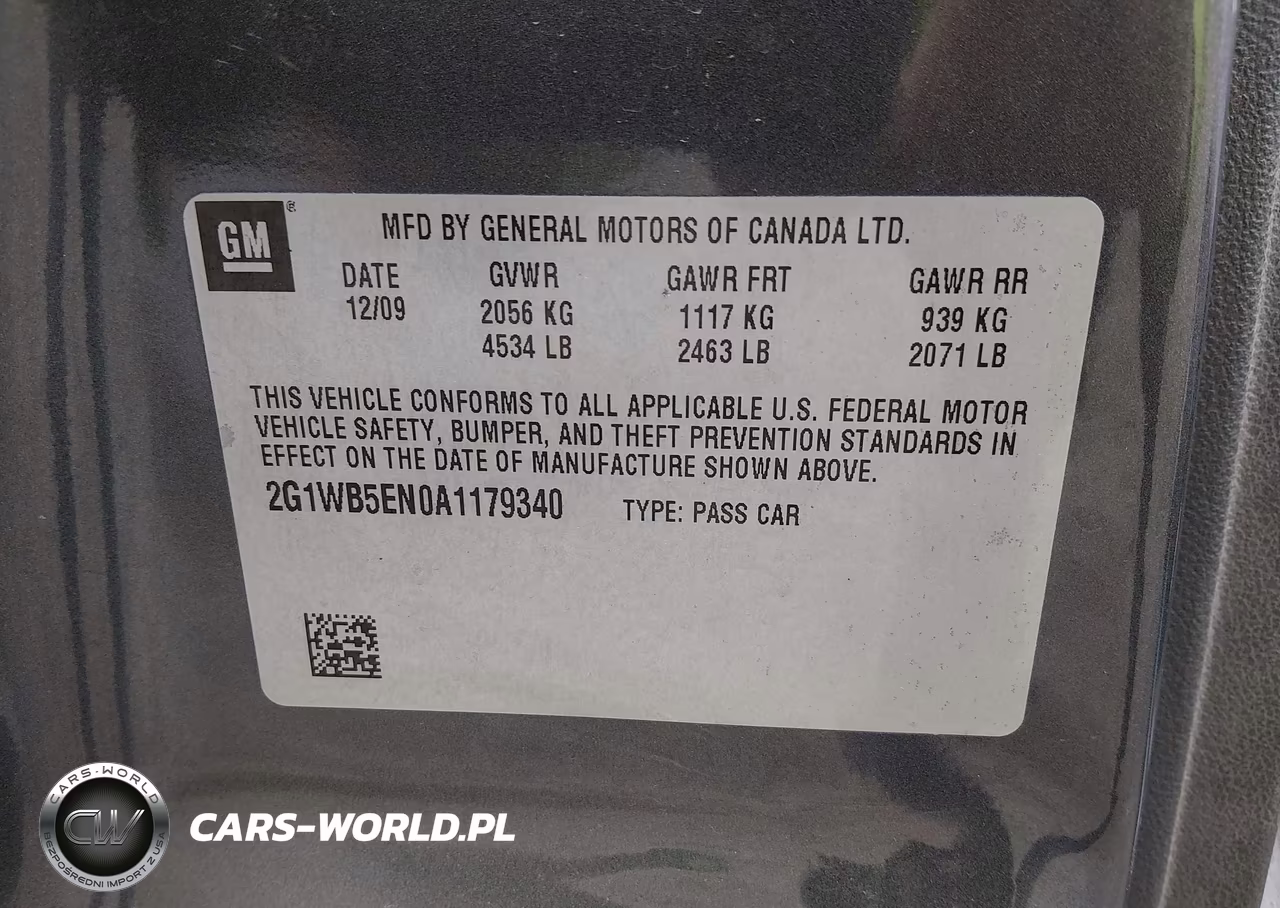 2010 Chevrolet Impala Lt VIN:2G1WB5EN0A1179340 - 9