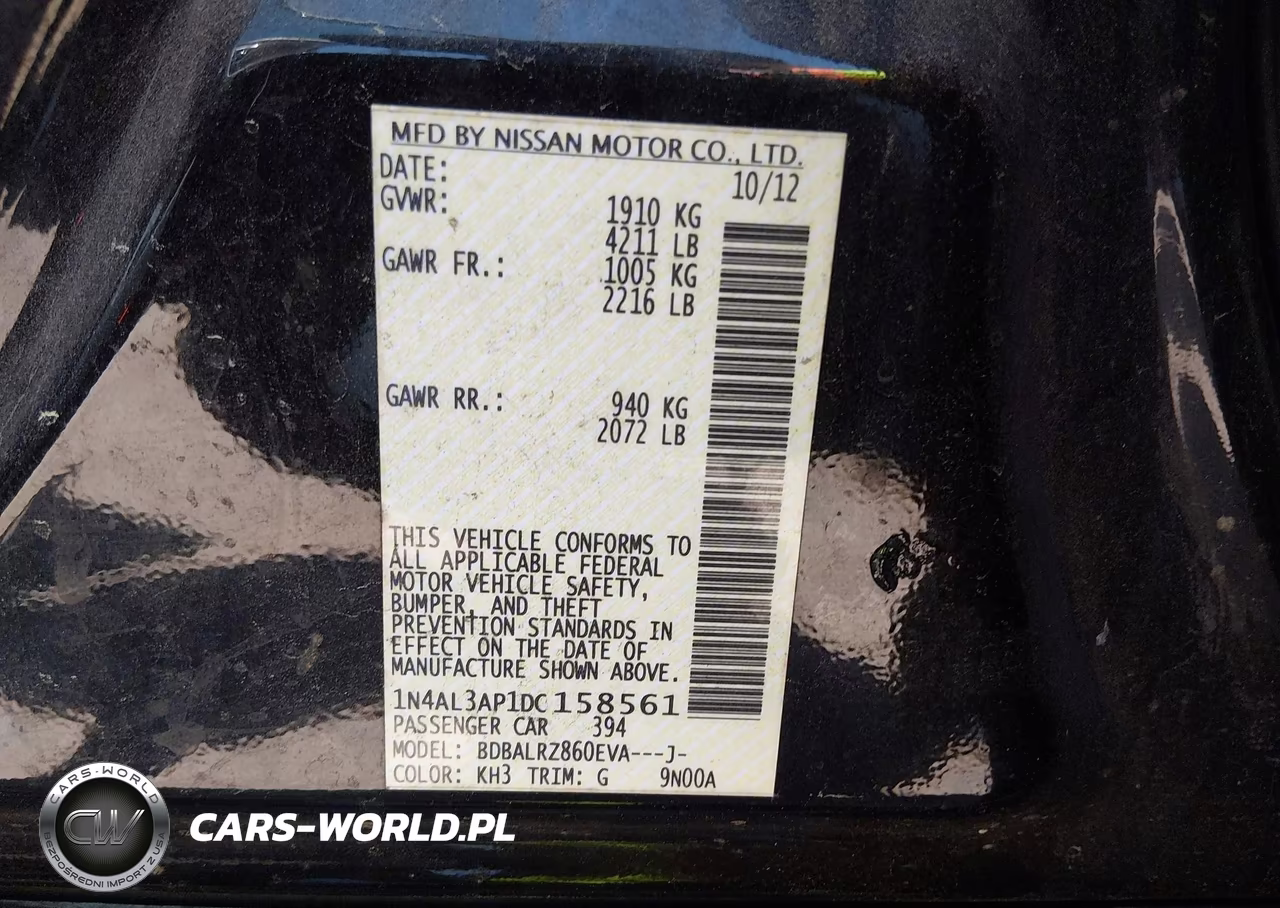 2013 Nissan Altima 2.5 S VIN:1N4AL3AP1DC158561 - 9
