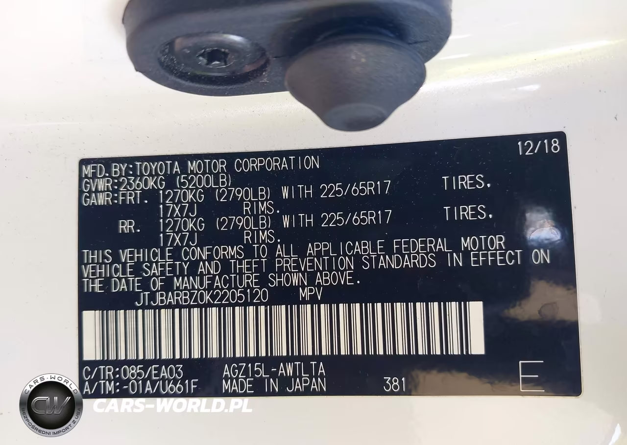 2019 Lexus Nx 300 VIN:JTJBARBZ0K2205120 - 9