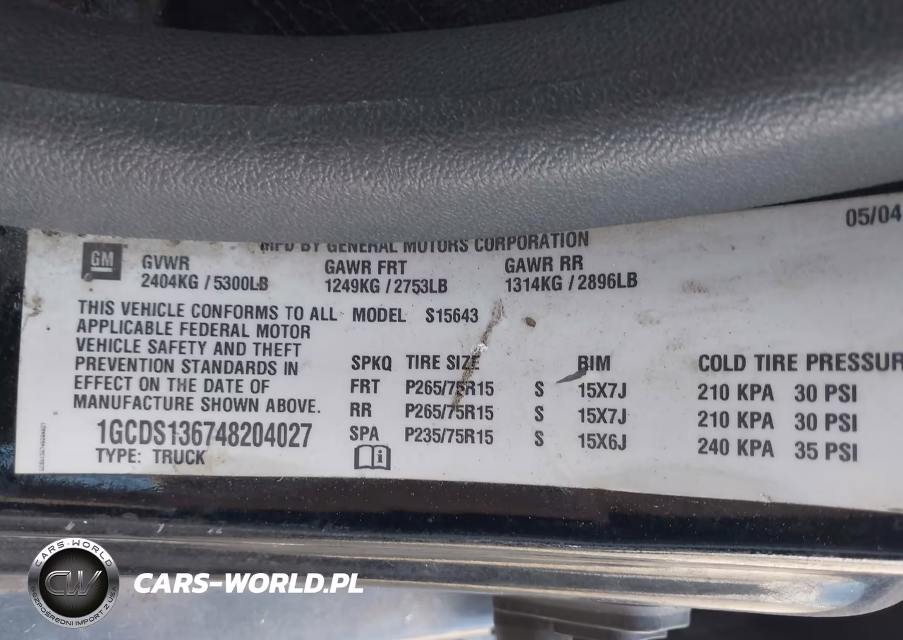 2004 Chevrolet Colorado Ls VIN:1GCDS136748204027 - 9