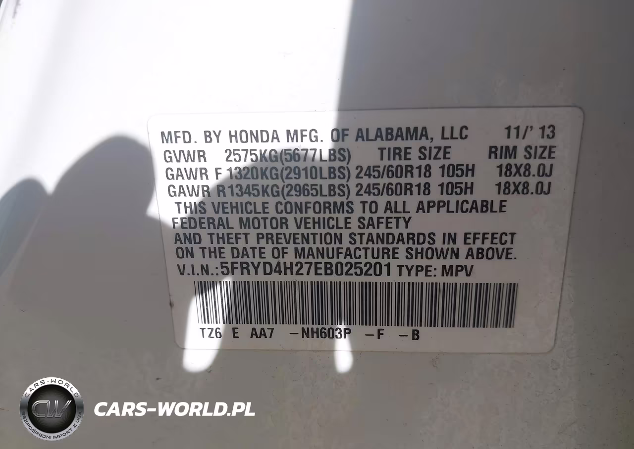 2014 Acura Mdx VIN:5FRYD4H27EB025201 - 9