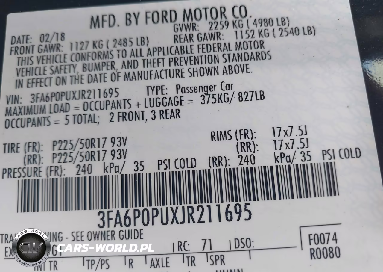 2018 Ford Fusion Energi Se Luxury VIN:3FA6P0PUXJR211695 - 9