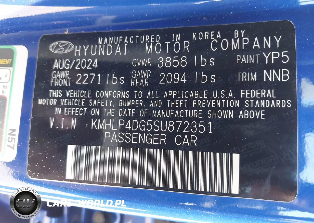 2025 Hyundai Elantra Limited VIN:KMHLP4DG5SU872351 - 9