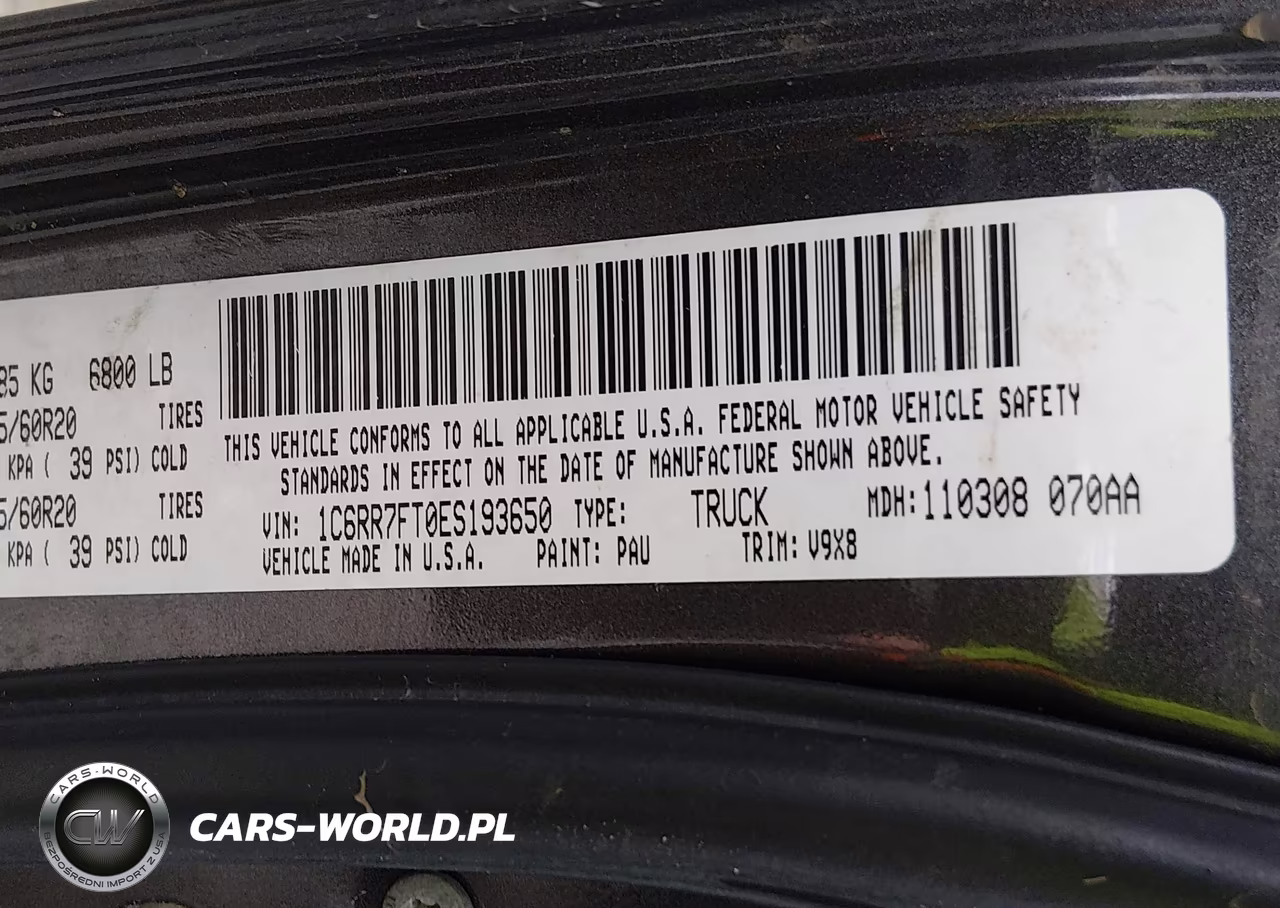 2014 Ram 1500 Express VIN:1C6RR7FT0ES193650 - 9