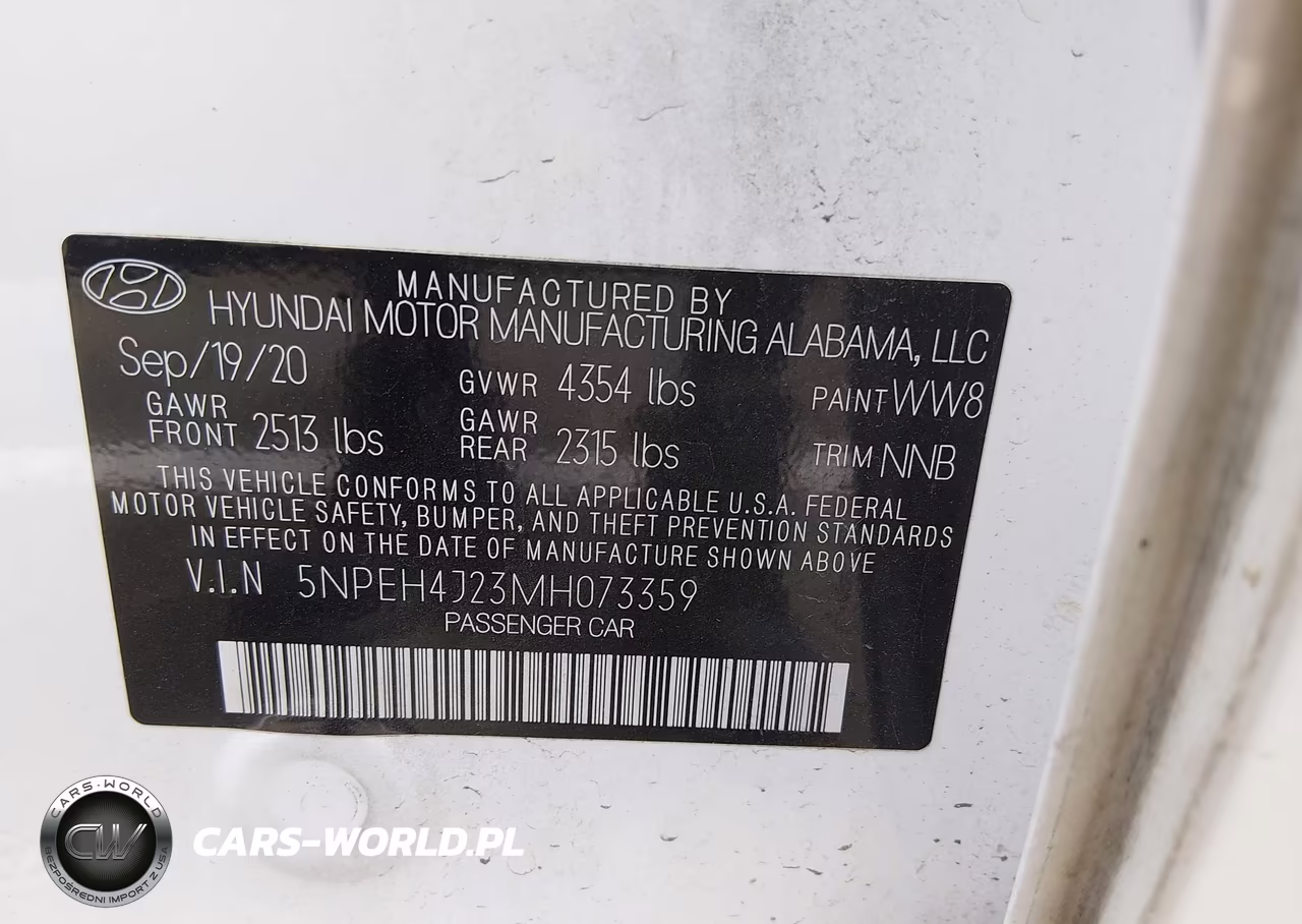 2021 Hyundai Sonata Limited VIN:5NPEH4J23MH073359 - 9