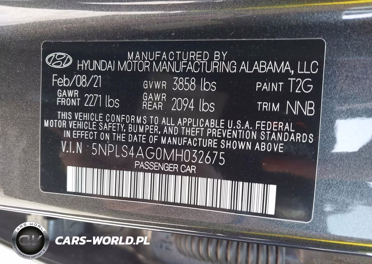 2021 Hyundai Elantra Sel VIN:5NPLS4AG0MH032675 - 9