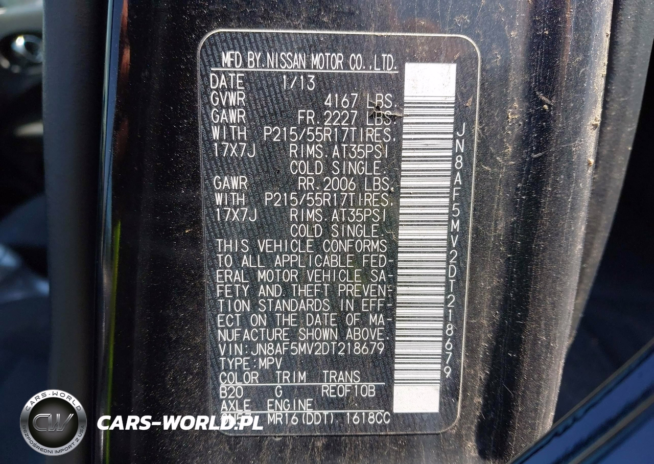 2013 Nissan Juke Sv VIN:JN8AF5MV2DT218679 - 9