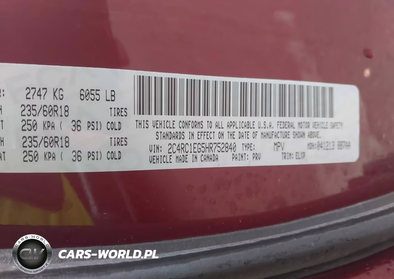 2017 Chrysler Pacifica Touring-L Plus VIN:2C4RC1EG5HR752840 - 9