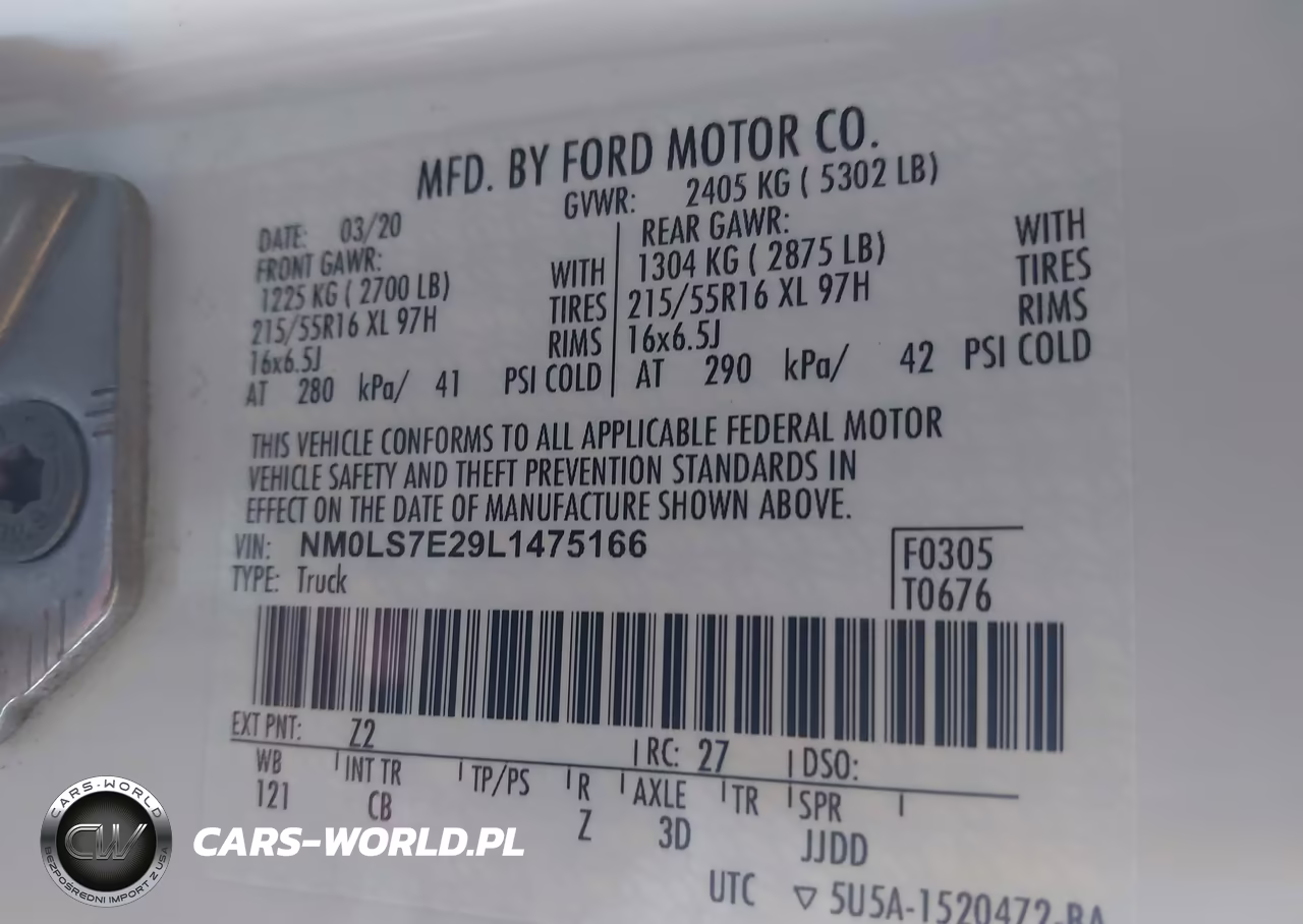 2020 Ford Transit Connect Xl VIN:NM0LS7E29L1475166 - 9