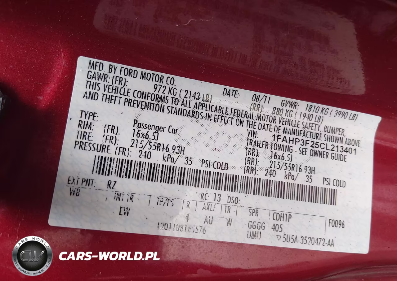 2012 Ford Focus Se VIN:1FAHP3F25CL213401 - 9