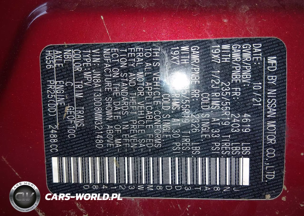 2021 Nissan Rogue Platinum Intelligent Awd VIN:JN8AT3DD8MW321480 - 9