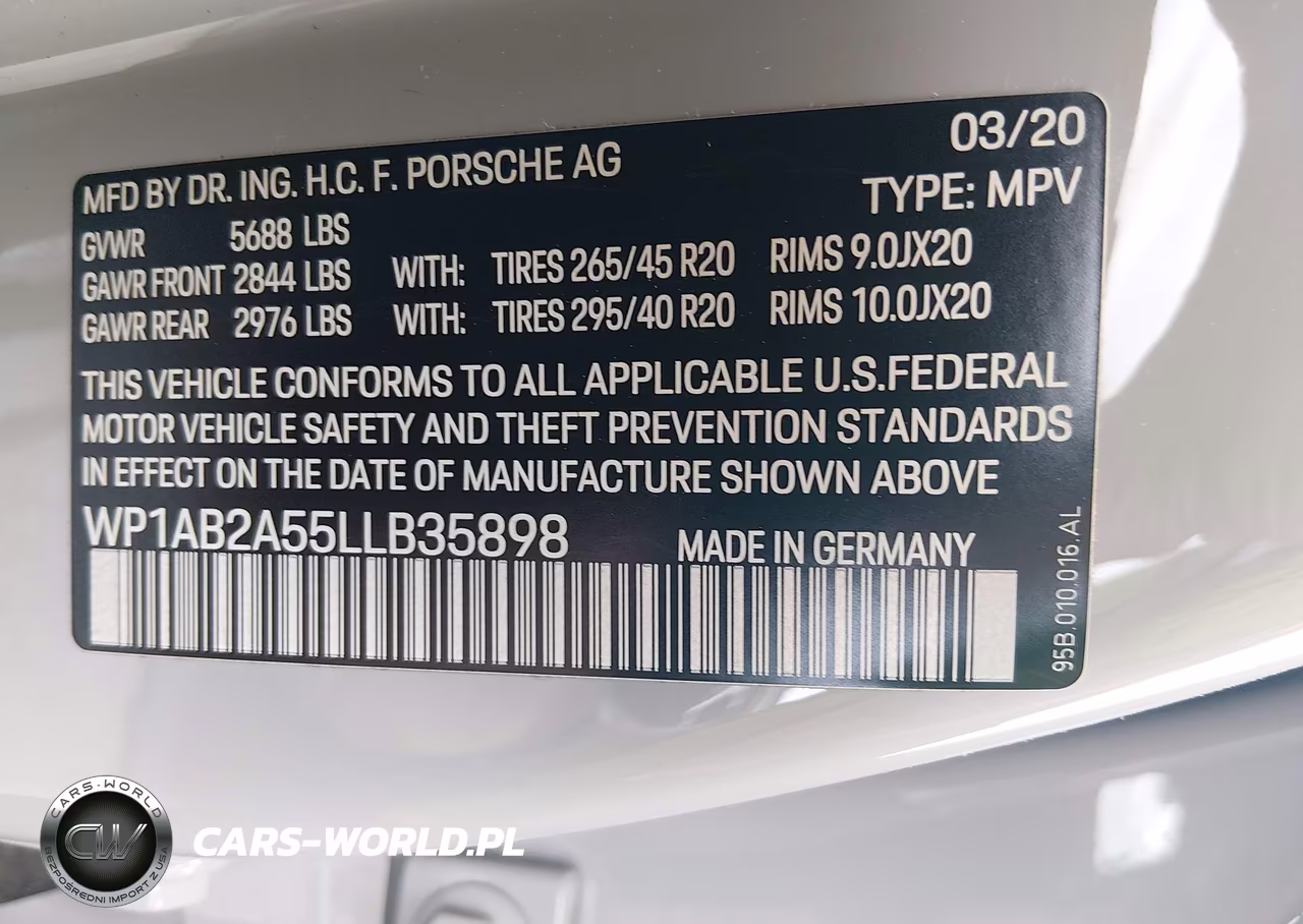 2020 Porsche Macan S VIN:WP1AB2A55LLB35898 - 9
