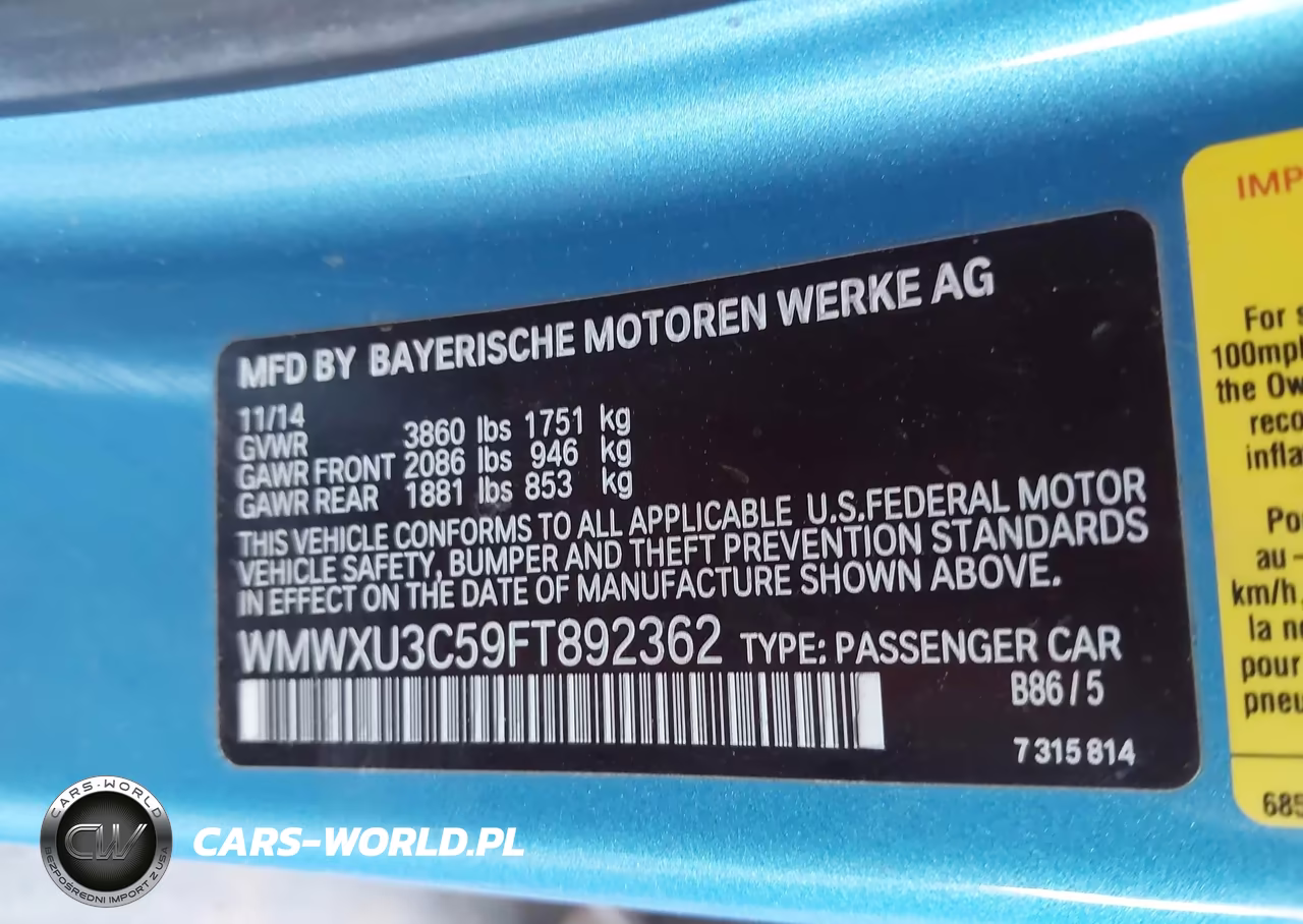 2015 Mini Hardtop Cooper S VIN:WMWXU3C59FT892362 - 9
