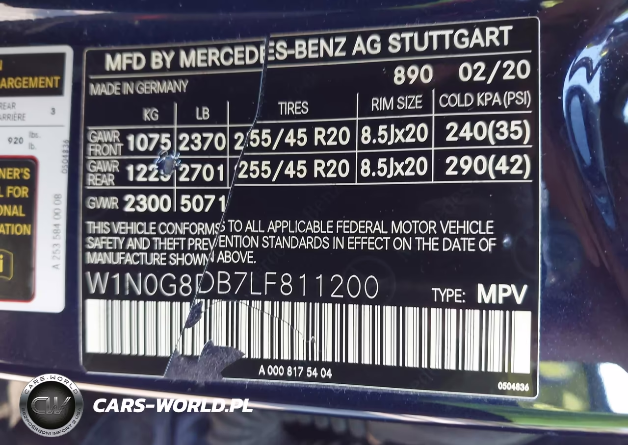 2020 Mercedes-Benz Glc 300 VIN:W1N0G8DB7LF811200 - 9
