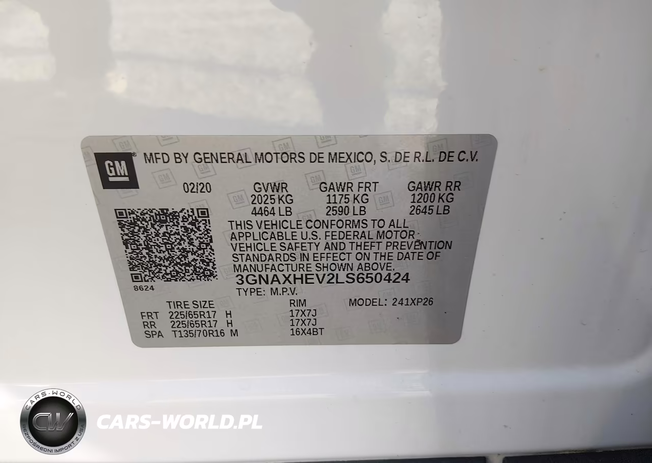 2020 Chevrolet Equinox Fwd Ls VIN:3GNAXHEV2LS650424 - 9