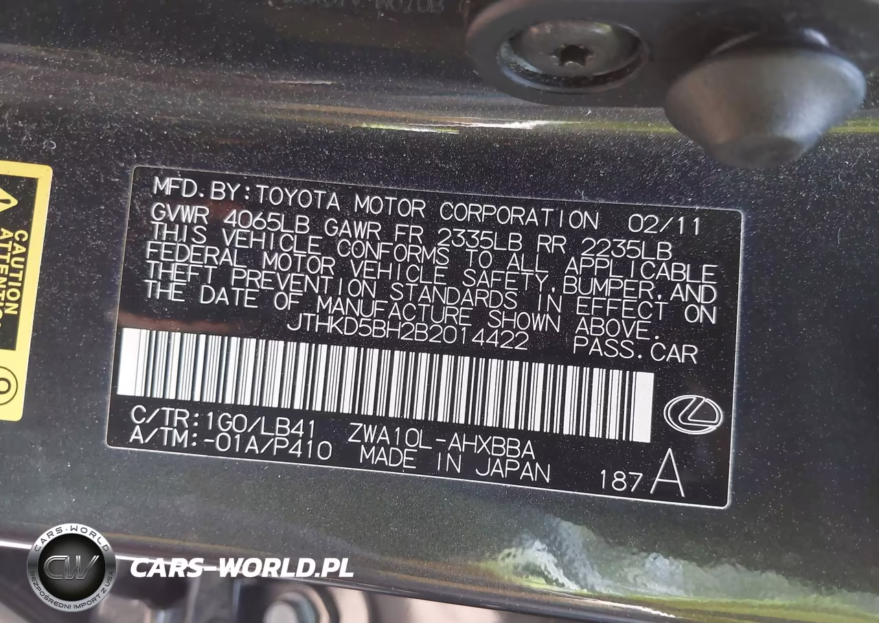 2011 Lexus Ct 200H Premium VIN:JTHKD5BH2B2014422 - 9