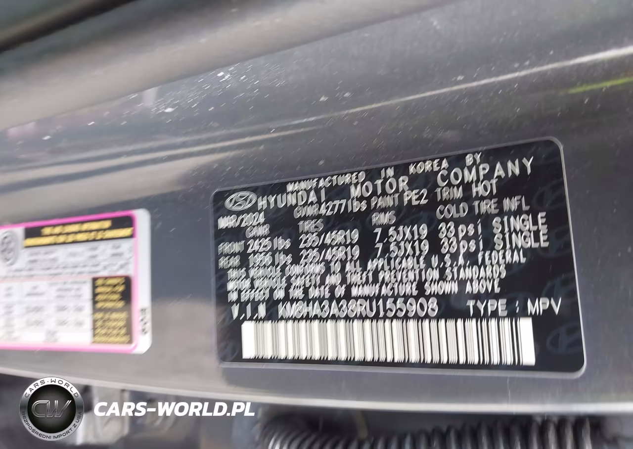 2024 Hyundai Kona N Line VIN:KM8HA3A38RU155908 - 9