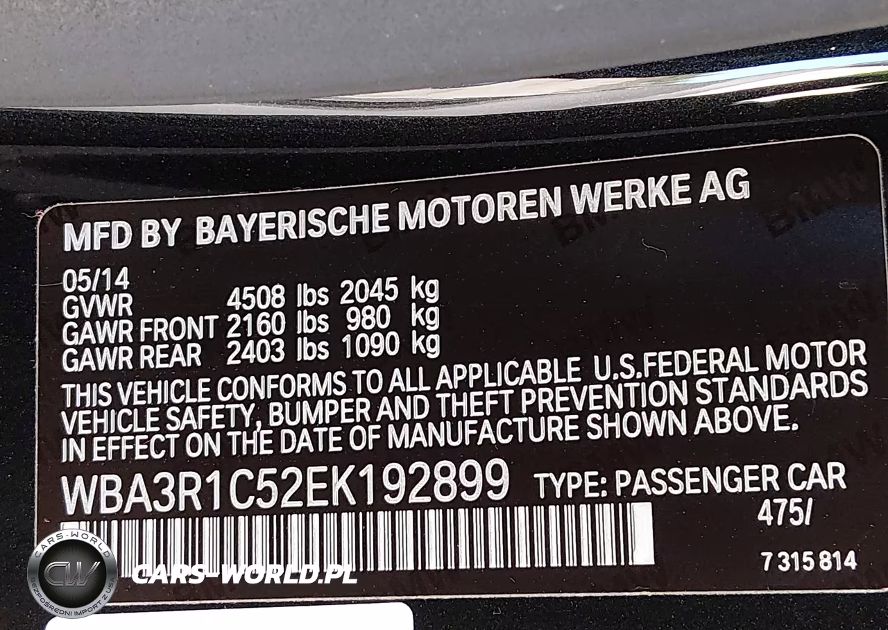 2014 BMW 435I VIN:WBA3R1C52EK192899 - 9