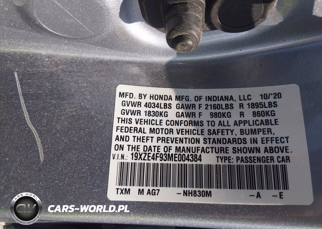 2021 Honda Insight Touring VIN:19XZE4F93ME004384 - 9