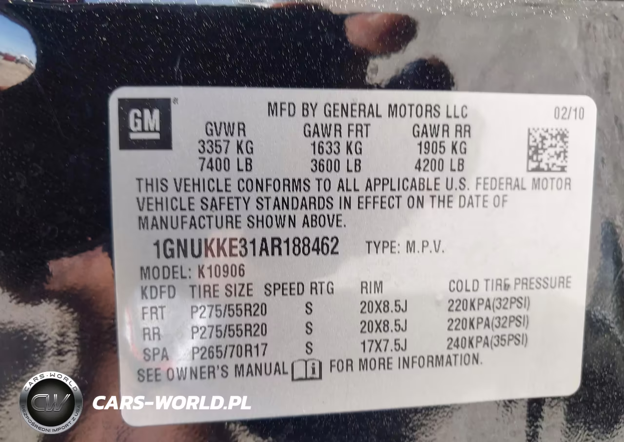 2010 Chevrolet Suburban 1500 Ltz VIN:1GNUKKE31AR188462 - 9
