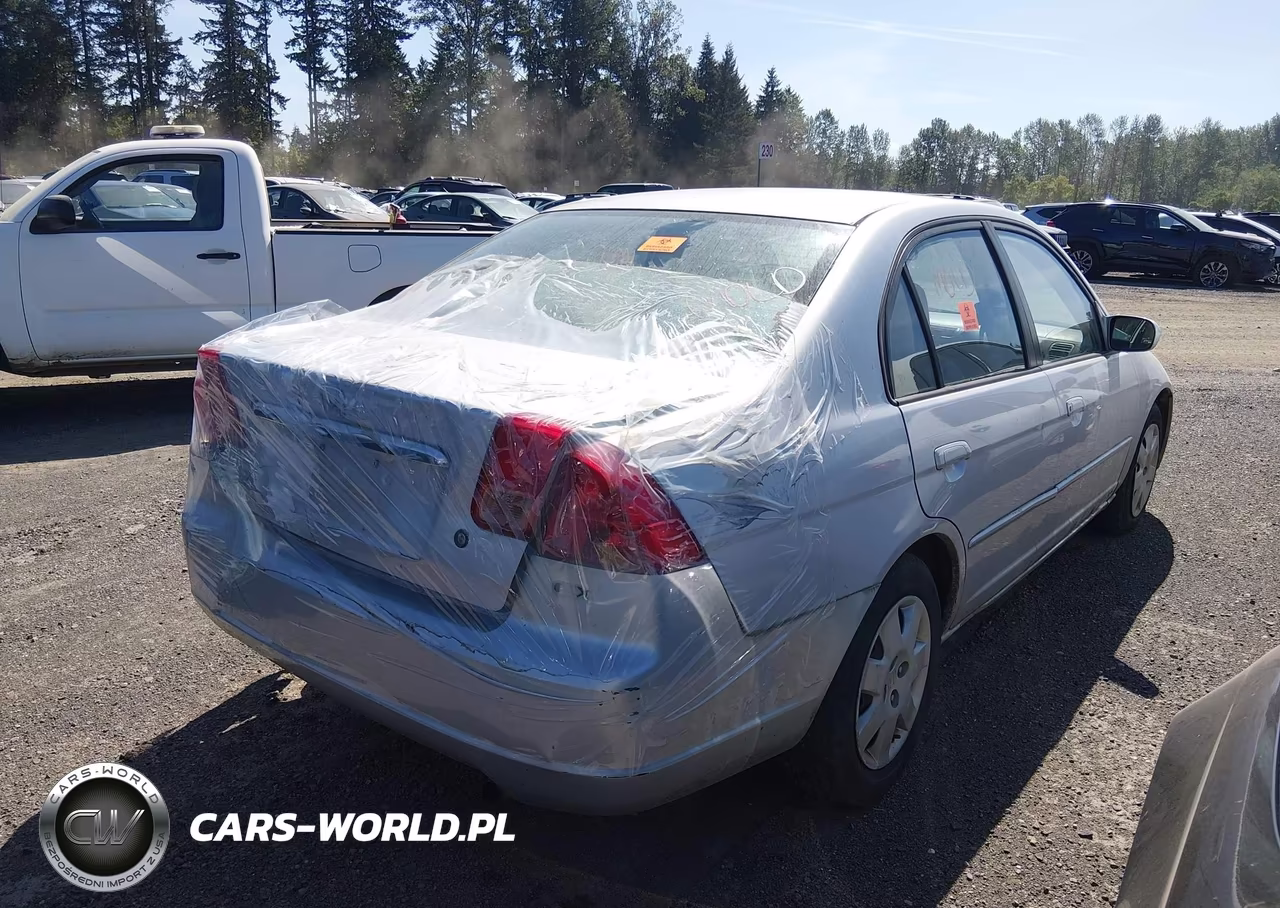 2002 Honda Civic Ex VIN:1HGES26862L070954 - 4