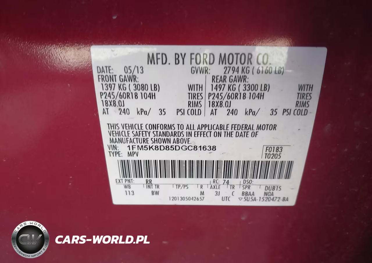 2013 Ford Explorer Xlt VIN:1FM5K8D85DGC81638 - 9