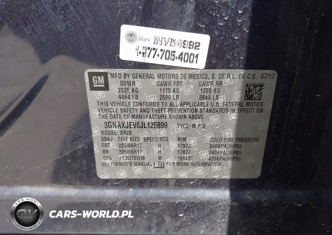 2018 Chevrolet Equinox Lt VIN:3GNAXJEV6JL126899 - 9