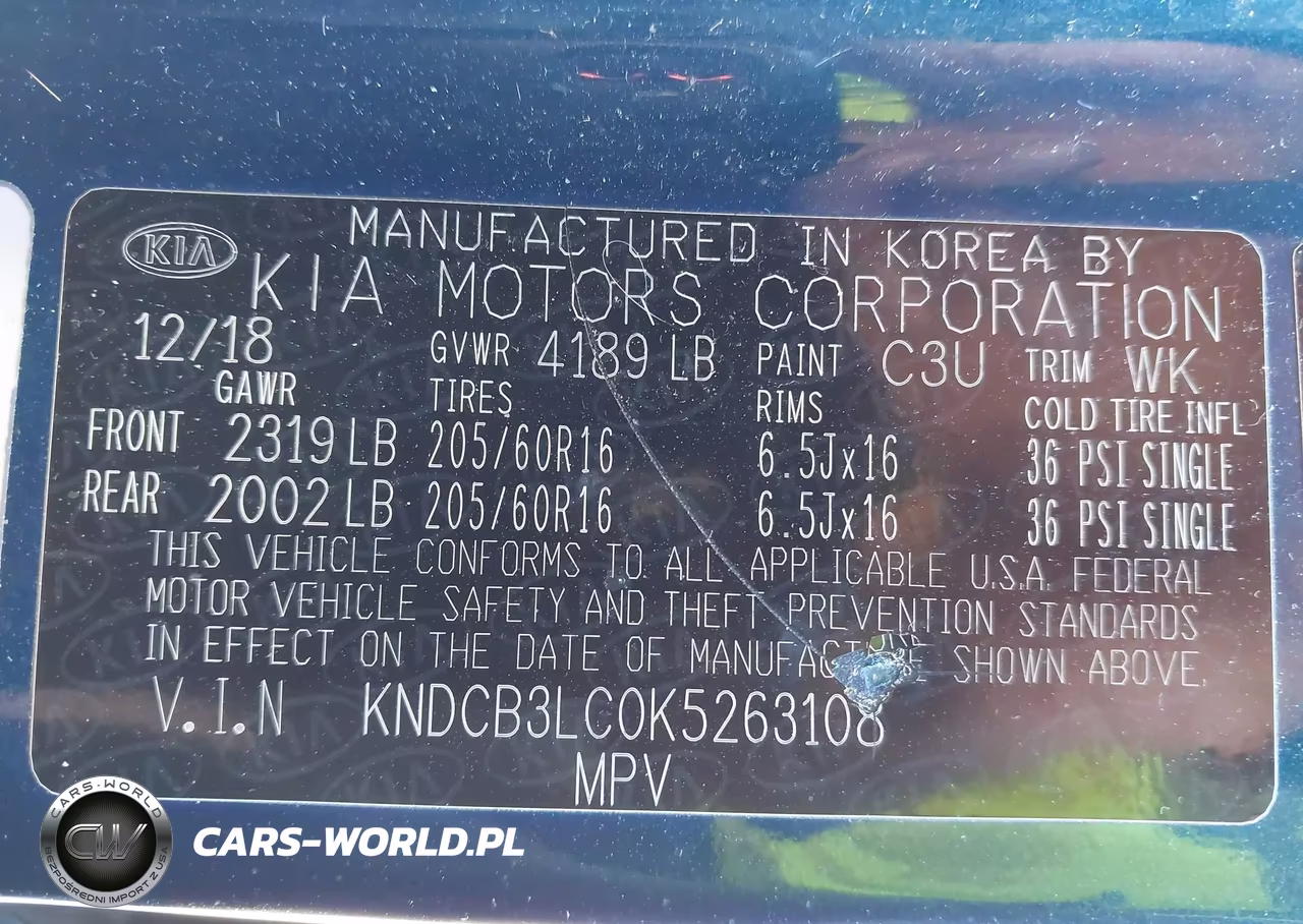 2019 Kia Niro Lx VIN:KNDCB3LC0K5263108 - 9