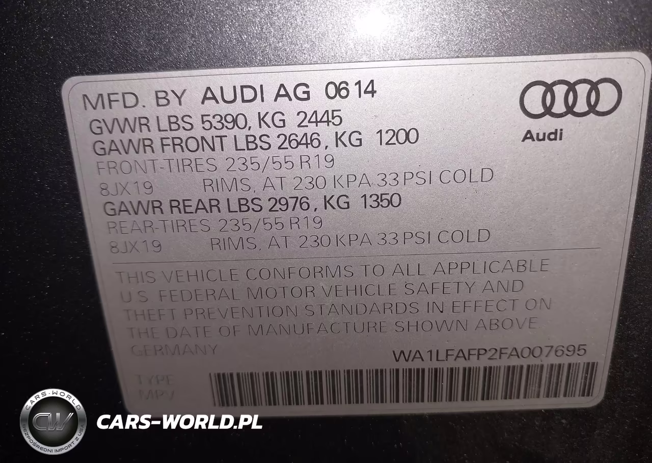 2015 Audi Q5 2.0T Premium VIN:WA1LFAFP2FA007695 - 9