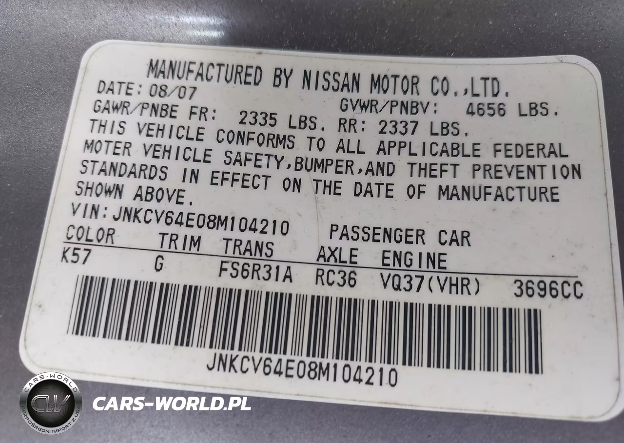 2008 Infiniti G37 Journey-Sport VIN:JNKCV64E08M14210 - 9