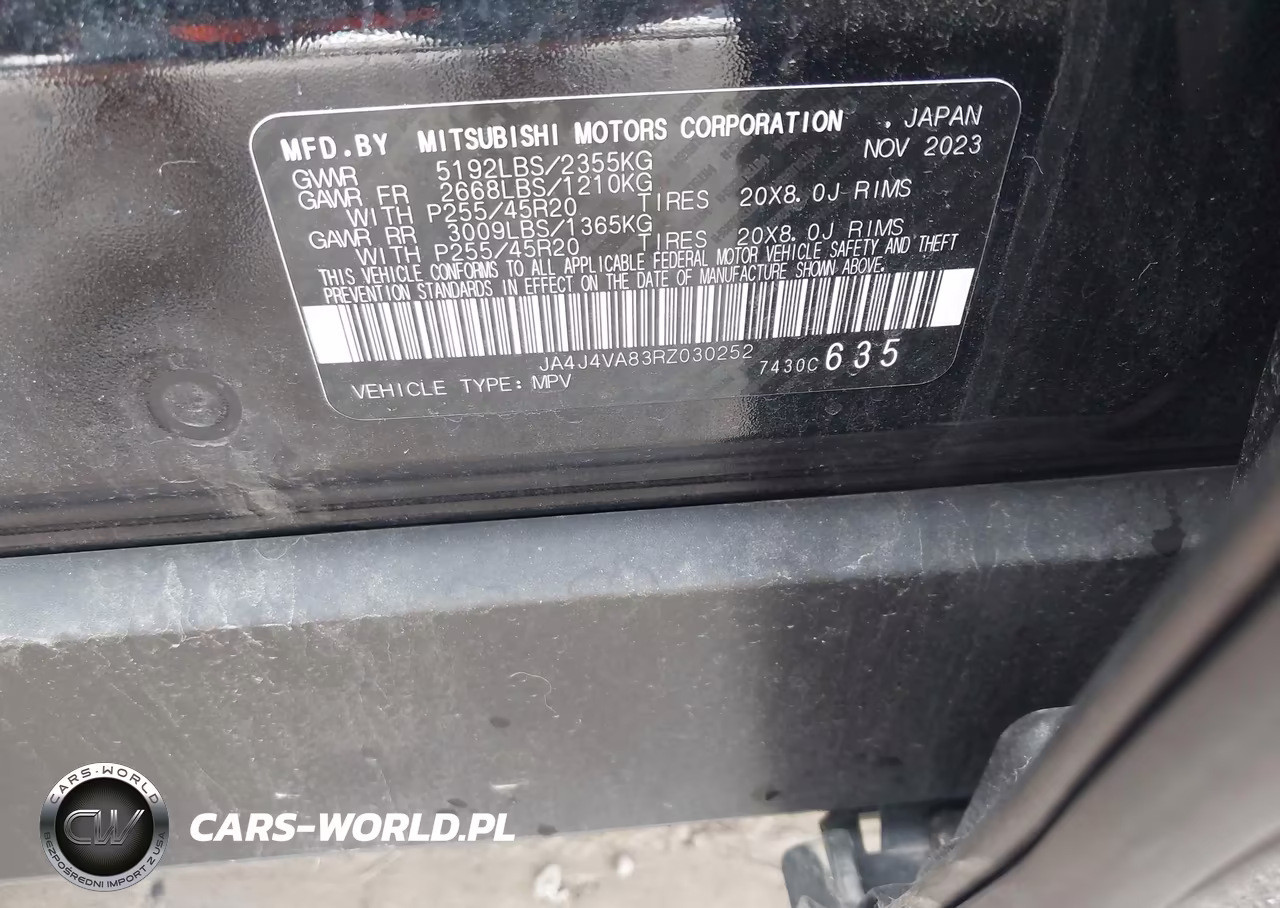 2024 Mitsubishi Outlander Se 2.5 S-Awc-Se Black Edition S-Awc-Se Black Edition W-Pano Roof S-Awc-Se Ralliart S-Awc VIN:JA4J4VA83RZ030252 - 9