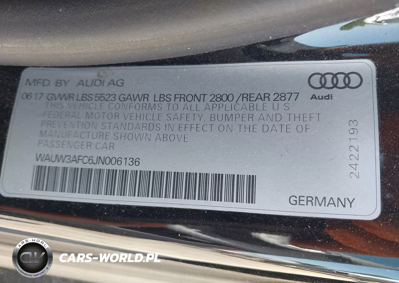 2018 Audi A7 3.0T Premium Plus VIN:WAUW3AFC6JN006136 - 9