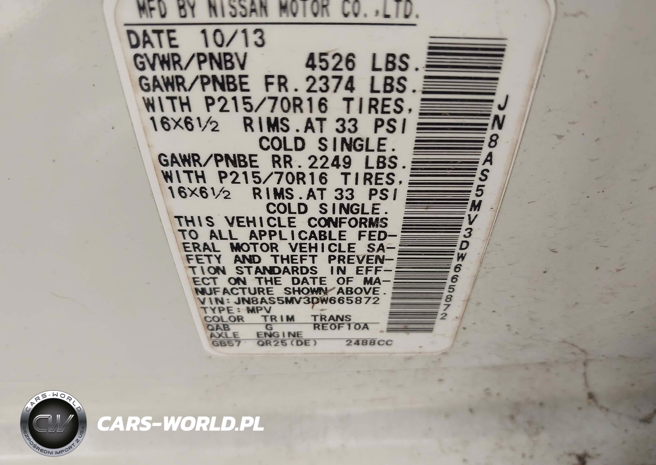 2013 Nissan Rogue S VIN:JN8AS5MV3DW665872 - 9