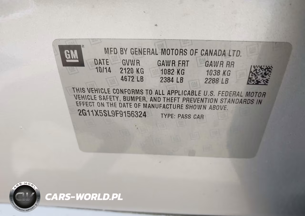 2015 Chevrolet Impala 1Fl VIN:2G11X5SL9F9156324 - 9