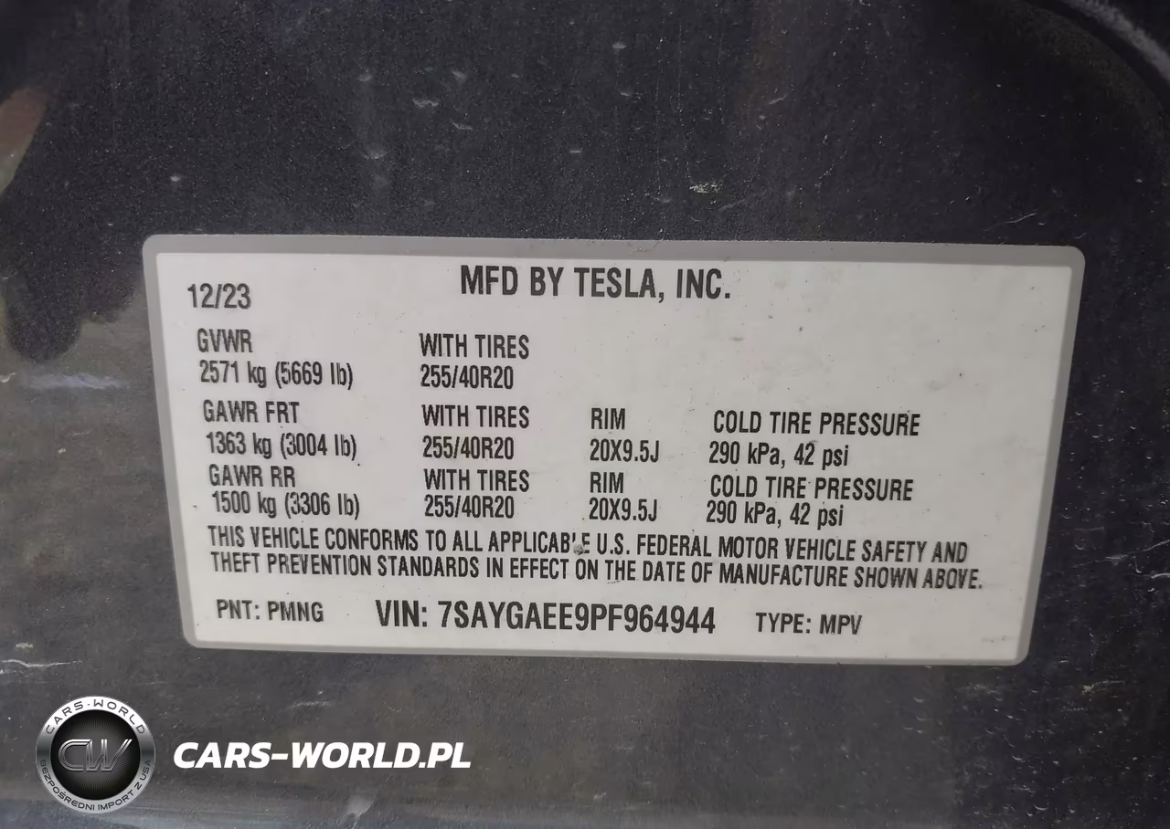 2023 Tesla Model Y Awd-Long Range Dual Motor All-Wheel Drive VIN:7SAYGAEE9PF964944 - 9