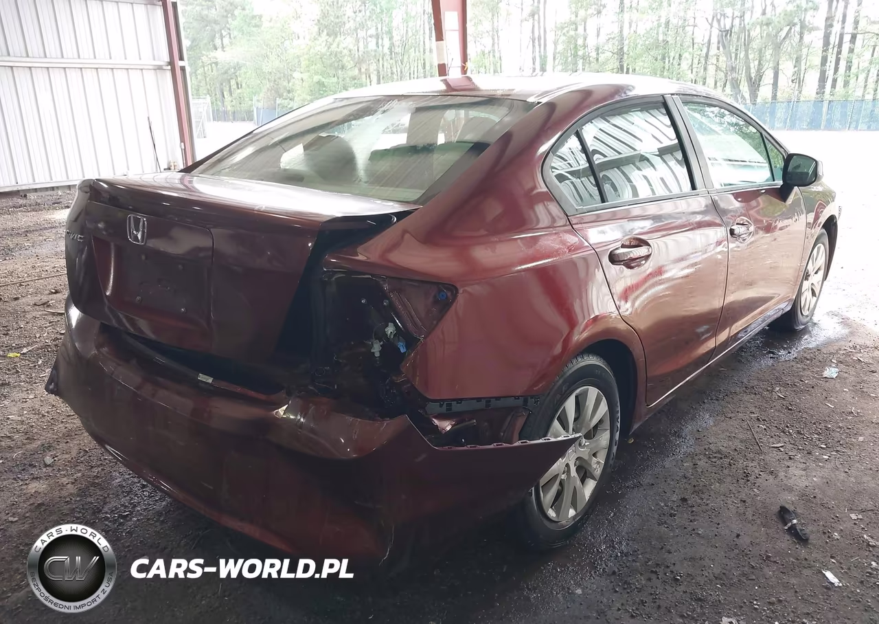 2012 Honda Civic Lx VIN:19XFB2F53CE095619 - 4
