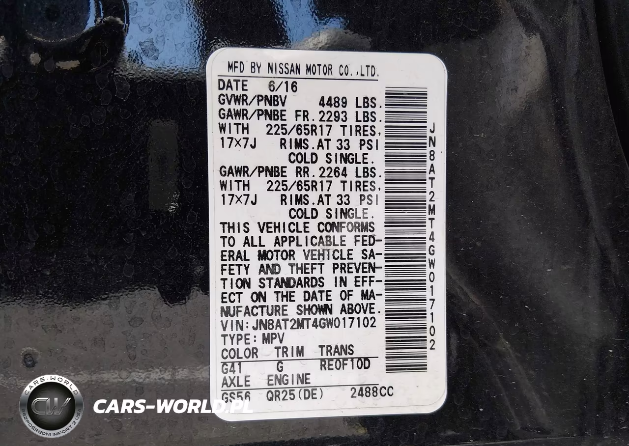 2016 Nissan Rogue S VIN:JN8AT2MT4GW017102 - 9