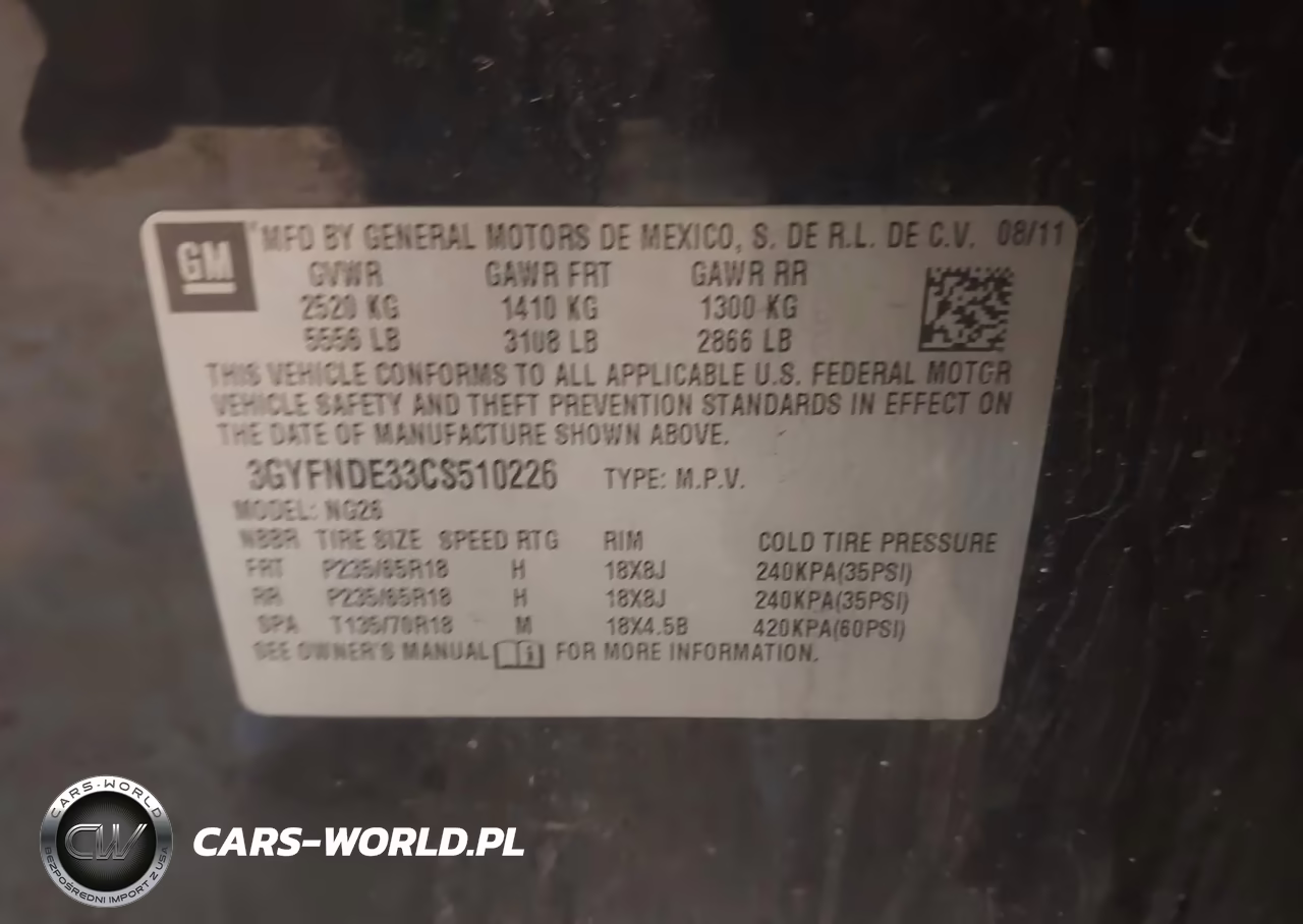 2012 Cadillac Srx Luxury Collection VIN:3GYFNDE33CS510226 - 9