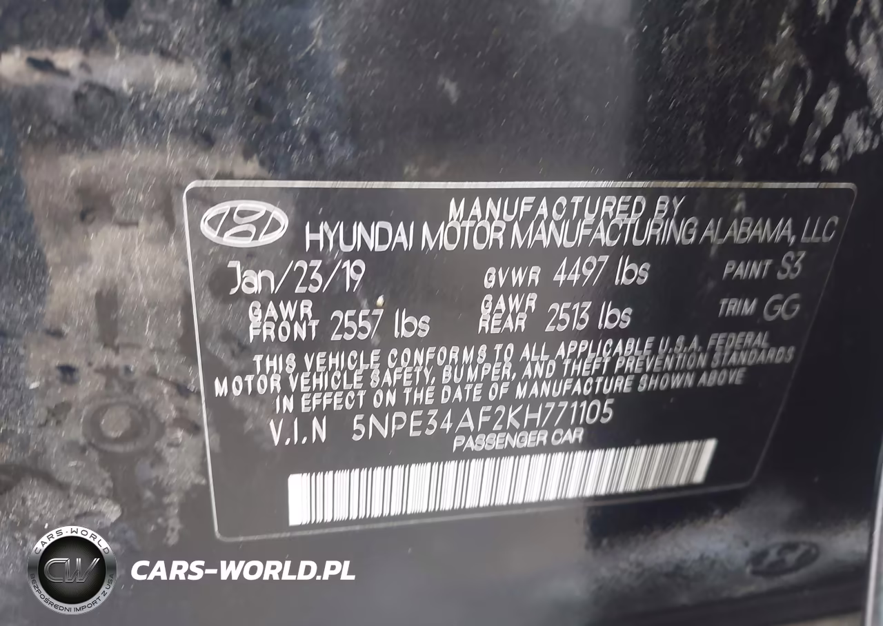 2019 Hyundai Sonata Limited VIN:5NPE34AF2KH771105 - 9